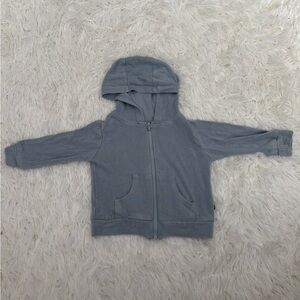 Kyte Baby Bamboo Jersey Hooded Jacket in Fog